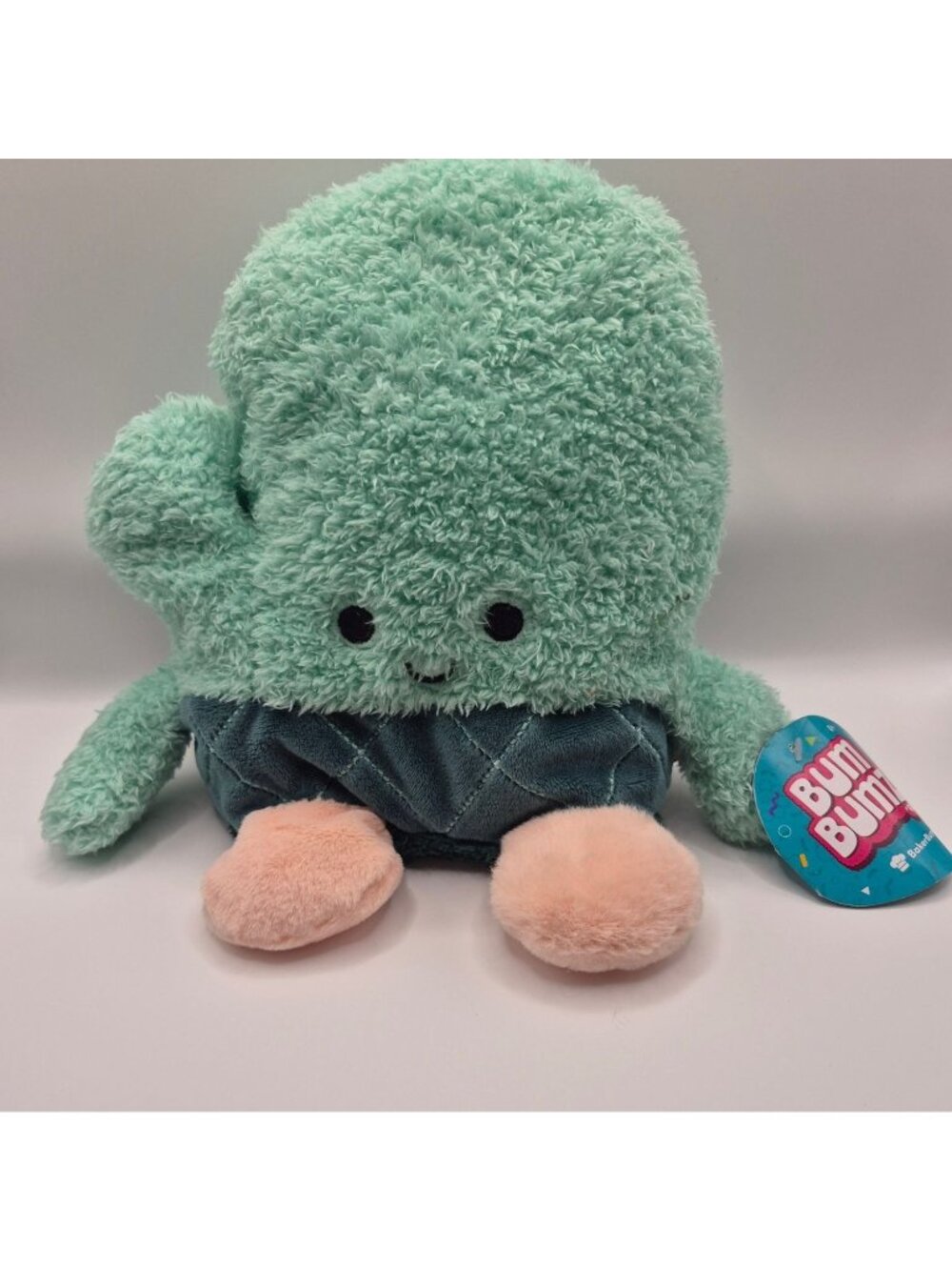 BumBumz BakerBumz Omar the Oven Mitt Plush By Russ Mint Green  Pink Toy  Tags